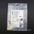 Custom print logo Eco friendly ziplock Clear bag